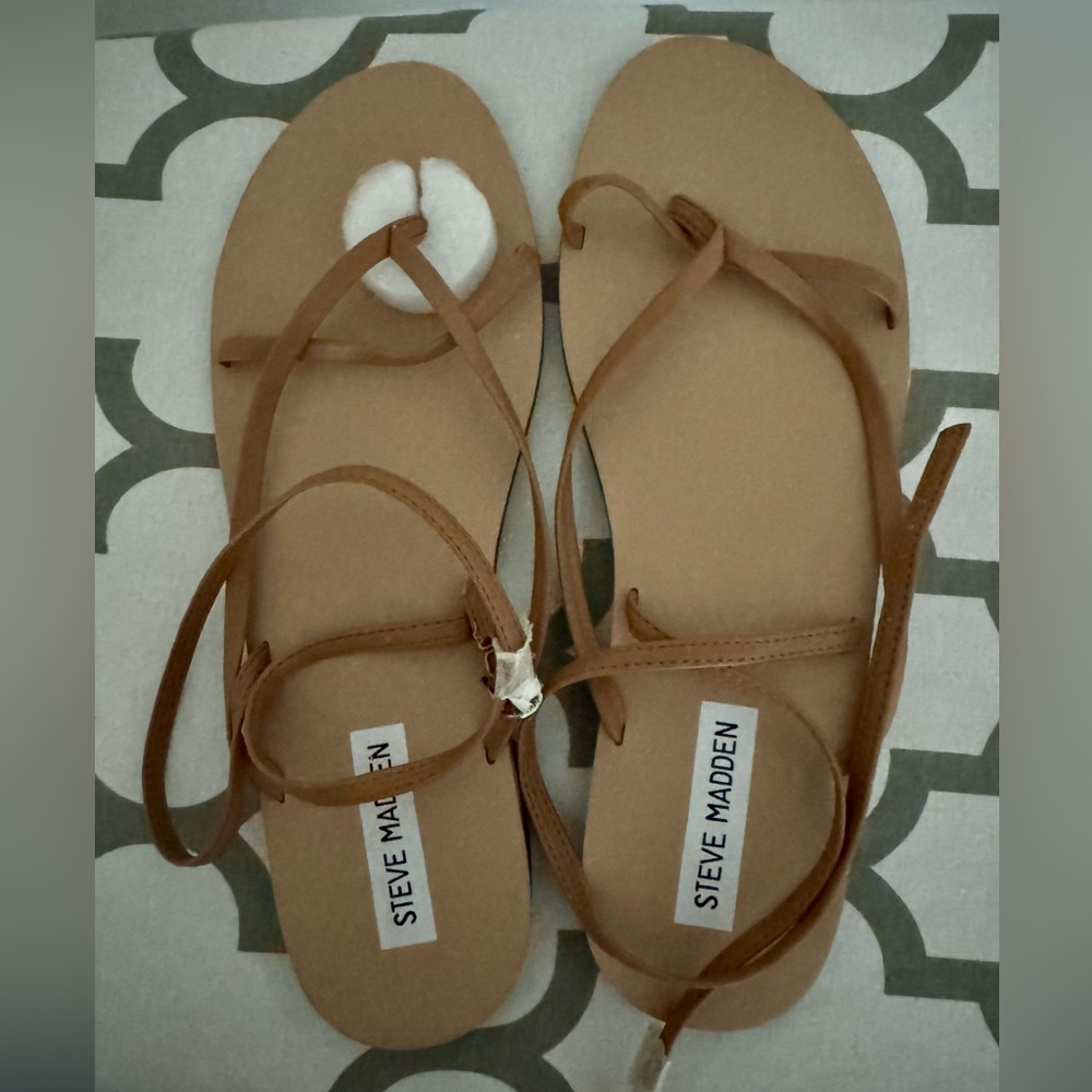 Steve Madden Brown Strappy Sandals